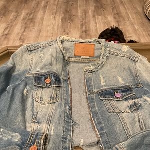 Distressed Jean jacket